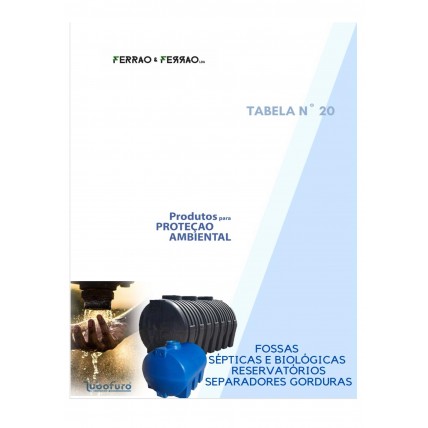 Tabela 20 - Fossas e Reservatórios